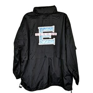 Disney Catalog Vintage Eeyore Windbreaker Full Zip Hooded Jacket Size Large